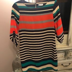 Multicolored striped dress
